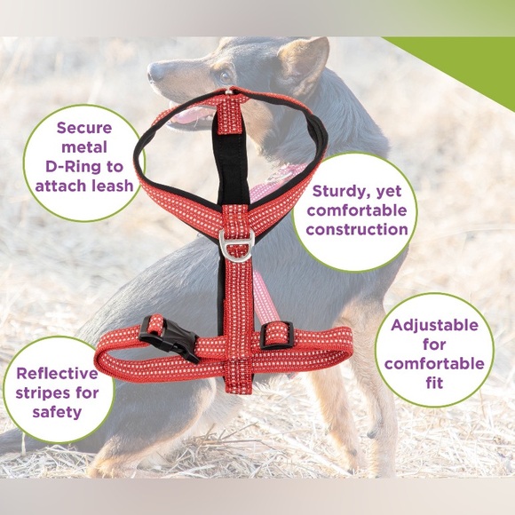 Vibrant Life-red weave neoprene padded step unharness; size: medium - Picture 2 of 2